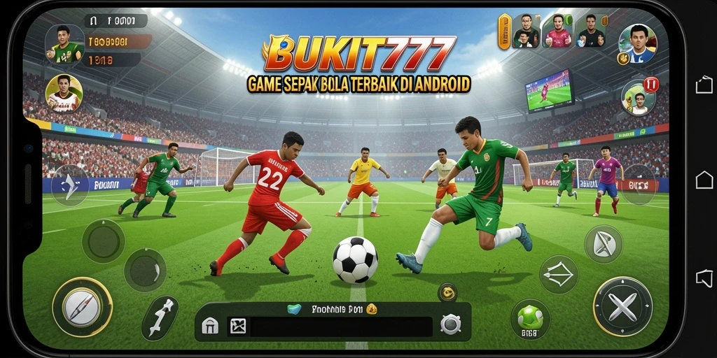 Tampilan menarik dari gameplay BUKIT777 dalam pertandingan sepak bola.