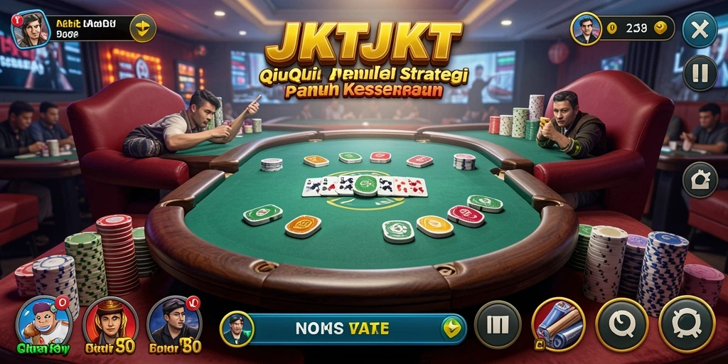 Screenshot gameplay QiuQiu yang menampilkan keseruan bersama teman.