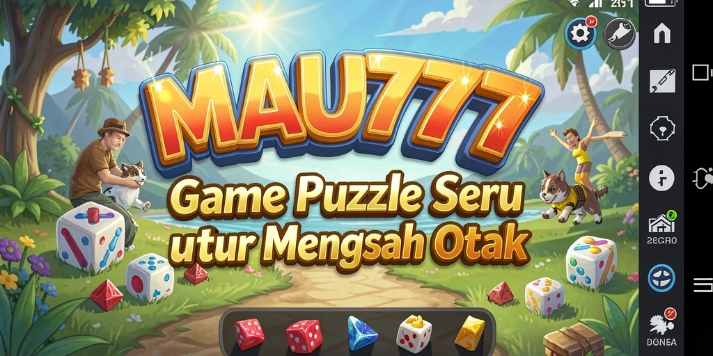 Tampilan gameplay seru dari MAU777 dengan berbagai level Puzzle.
