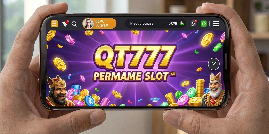 Menampilkan gameplay seru dalam permainan Slot QT777.