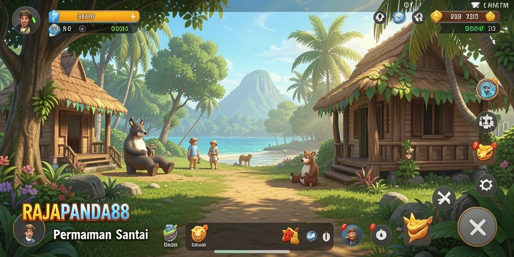 Tampilan menarik dari gameplay RAJAPANDA88 yang penuh warna.